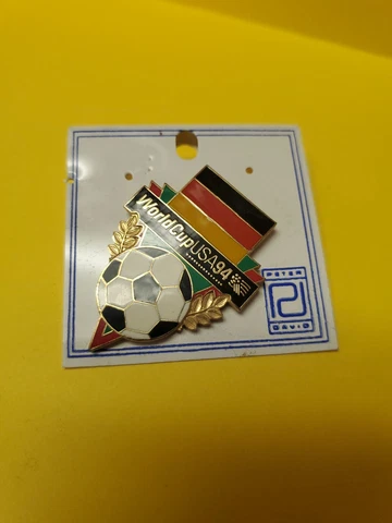 FIFA World Cup USA 1994 GERMANY Flag Soccer Ball Pin by Peter David Cover