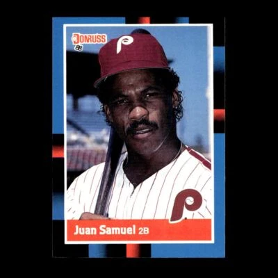 Juan Samuel 1988 Donruss Philadelphia Phillies #288 R319F 87 - Image 1 of 2