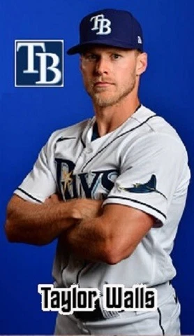 Taylor Walls Tampa Bay Rays Baseball Magnet #01 Cover