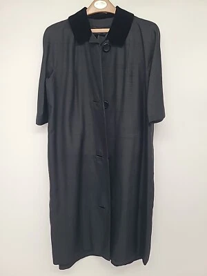 Conjunto de vestido y abrigo de seda vintage I. Magnin negro de seda Abe Schrader Rockabilly Foto 1 de 4