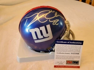 DAVID WILSON signed GIANTS mini helmet PSA/DNA COA - Picture 1 of 2