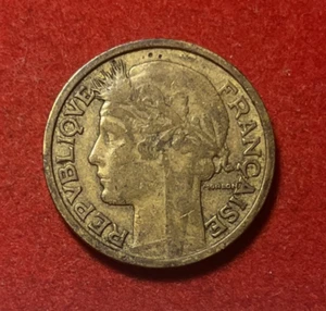 France 2 Francs 1936 Aluminum-Bronze Coin KM#886 T6185 - Picture 1 of 2