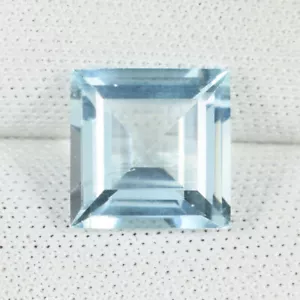 2.36Cts Beautiful Fancy Square "SKY AQUA BLUE" Natural Aquamarine !! - Picture 1 of 2