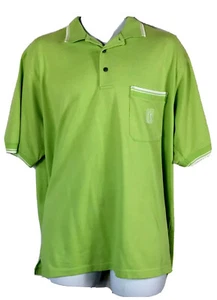 PGA Tour Brand Polo Golf Shirt Mens XL Mint Green Short Sleeves Cotton Blend - Picture 1 of 7