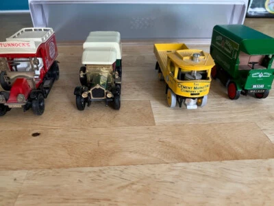 MATCHBOX MODELS OF YESTERYEAR 4 x ADVERTISING. Y13 Y18 Y25 &Y29. MADE IN ENGLAND - Image 1 of 4