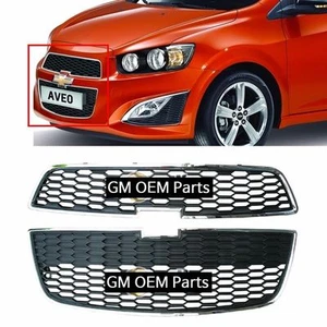 Front Radiator Upper+LOW Grille 2P For Chevrolet Sonic RS Turbo 2013+ Parts - Picture 1 of 1