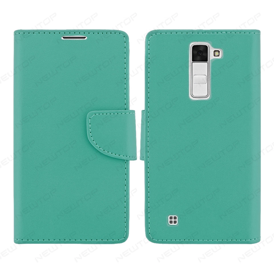 Custodia Libretto Flip Cover Book Wallet Chiusura Magnetica per LG K8 Azzurro - Immagine 1 di 1