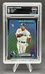 2024 Topps Serie 1 Dominic Canzone #195 Vacaciones de Pascua Paralelo SP RC AC 9 COMO NUEVO - Imagen 1 de 2