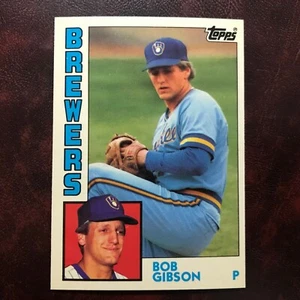 1984 Topps TIFFANY Set BOB GIBSON ROOKIE #349 BREWERS ** COME NUOVO ** ALTA QUALITÀ ** - Foto 1 di 2