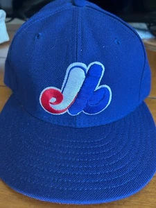 Vintage Montreal Expos New Era Authentic Pro Model Fitted 6/78 Mütze Kappe Wolle Neu ohne Etikett - Bild 1 von 3