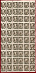 Canada 1931 #166b, 2c Dark Brown, Block of 60, MNH, OG, SCV $600.00 - Picture 1 of 2