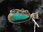 Pendant; Handmade with Sonoran River Turquoise and Sterling Silver