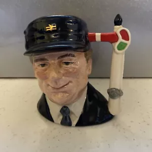 Royal Doulton Small Character Toby Jug The Engine Driver D6823 - Picture 1 of 6