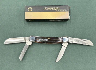 SCHRADE IMPERIAL # IMP16CON. Caja original, mango de color único, 4 hojas Foto 1 de 2