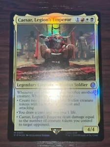 1x FOIL CAESAR, LEGION'S EMPEROR - Fallout - MTG - Magic the Gathering - Foto 1 di 1