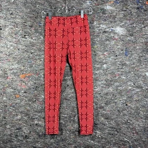 Lularoe leggings Womens One Size Cupid Love Valentines Day Mosaic Red Orange - Picture 1 of 12