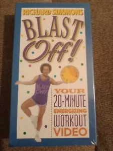 RICHARD SIMMONS BLAST OFF ! 20 MINUTE WORKOUT VHS Fitness Guru Now Of The Past - Picture 1 of 2