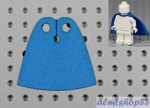 Dark Azure Teal Cloth Cape For LEGO Minifigures - Custom Fabric Robe Cloak - Picture 1 of 1
