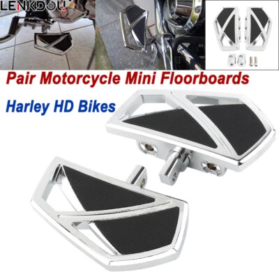 Mini estriberas para motocicletas estriberas pedales clavijas para Harley Sportster Touring Foto 1 de 4