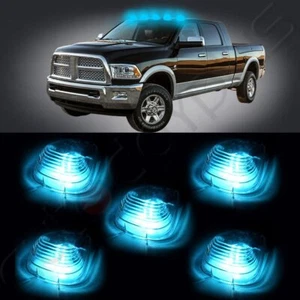 For Ford F250 F350 Truck 5pcs Clear Lens+5pcsT10 12V 5050 LED Roof Maker Light - Picture 1 of 10