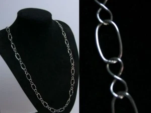 Collier Kette  Silber sehr interessant verarbeitet 75 cm (95) - Picture 1 of 3