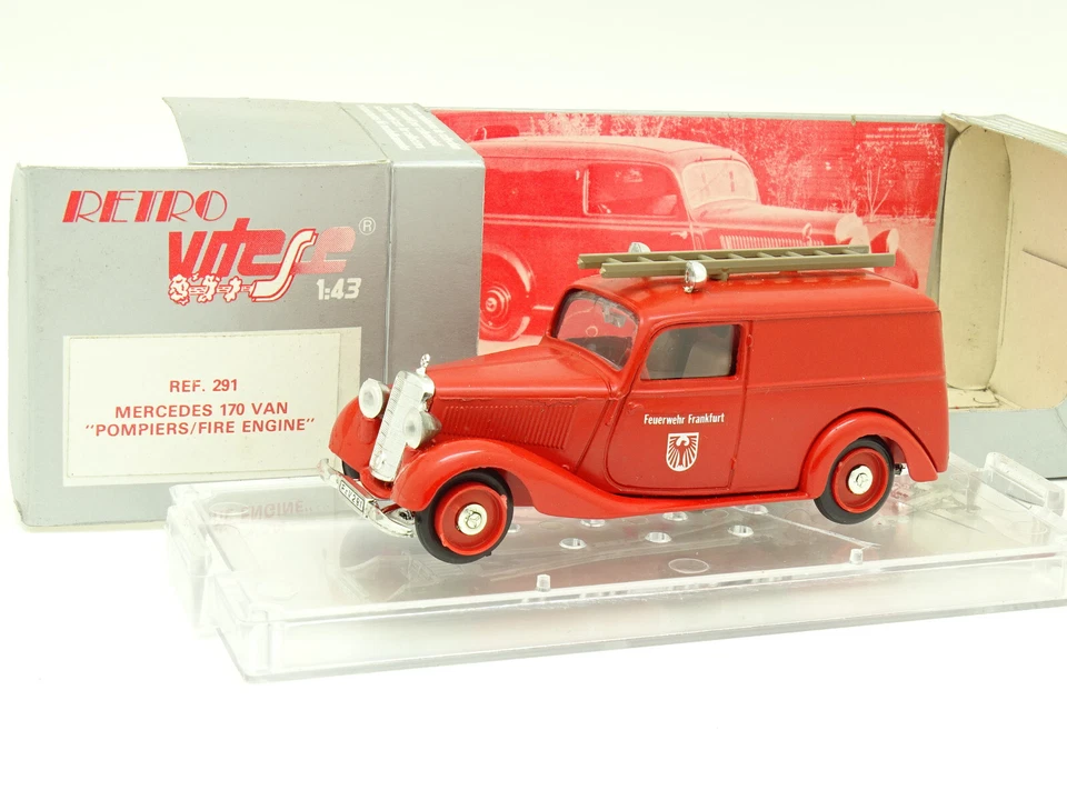 Velocità 1/43 - Mercedes 170V Furgone Pompieri Francoforte - Immagine 1 di 1