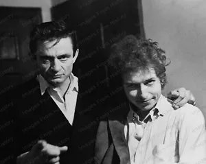 8x10 Print Johnny Cash Bob Dylan 1965 #JC08 - Picture 1 of 1