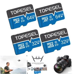 Karta Micro SD Karty pamięci 2 szt. 32G 64G Karta TF C10 UHS-I do kamery / drona / deski rozdzielczej - Zdjęcie 1 z 11