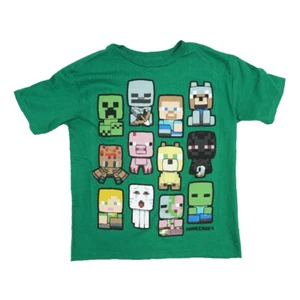 BOYS MINECRAFT BOBBLE MOBS ROLL CALL T SHIRT - Picture 1 of 1