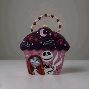 Nightmare Before Christmas Tin Lunchbox #87020 Disney Jack Sally Cupcake Tin  - Picture 1 of 10