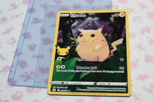 Tarjeta holográfica Pokémon TCG Celebraciones Pikachu 005/025 25 aniversario - Imagen 1 de 6