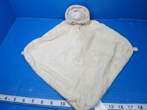 Angel Dear Sleeping Lion Tan Light Brown Knotted Plush Baby Lovey Security 12” - Picture 1 of 5