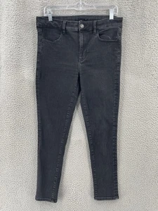 American Eagle Skinny Jeans Jegging Damen Gr.12 Kurz Stretch Schwarz 11320 - Bild 1 von 11