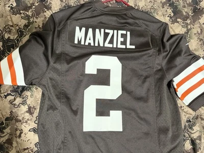 Camiseta Johnny Manziel #2 Nike Cleveland Browns NFL On Field Stiched TAM 52 - Imagem 1 de 2