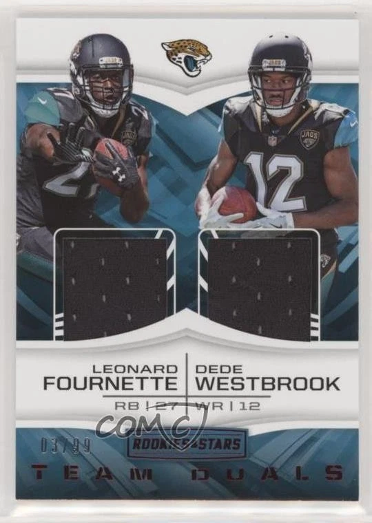 2017 Panini Rookies & Stars Team Duals /99 Dede Westbrook Leonard Fournette RC - Image 1 of 2