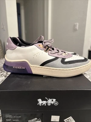 Zapatilla Coach Citysole Court Cuero Talla 8B Orquídea/Geranio, G5051 Foto 1 de 4