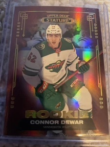 2021-22 Upper Deck Stature Rookie Connor Dewar #127/33 Minnesota Wild - Imagen 1 de 3