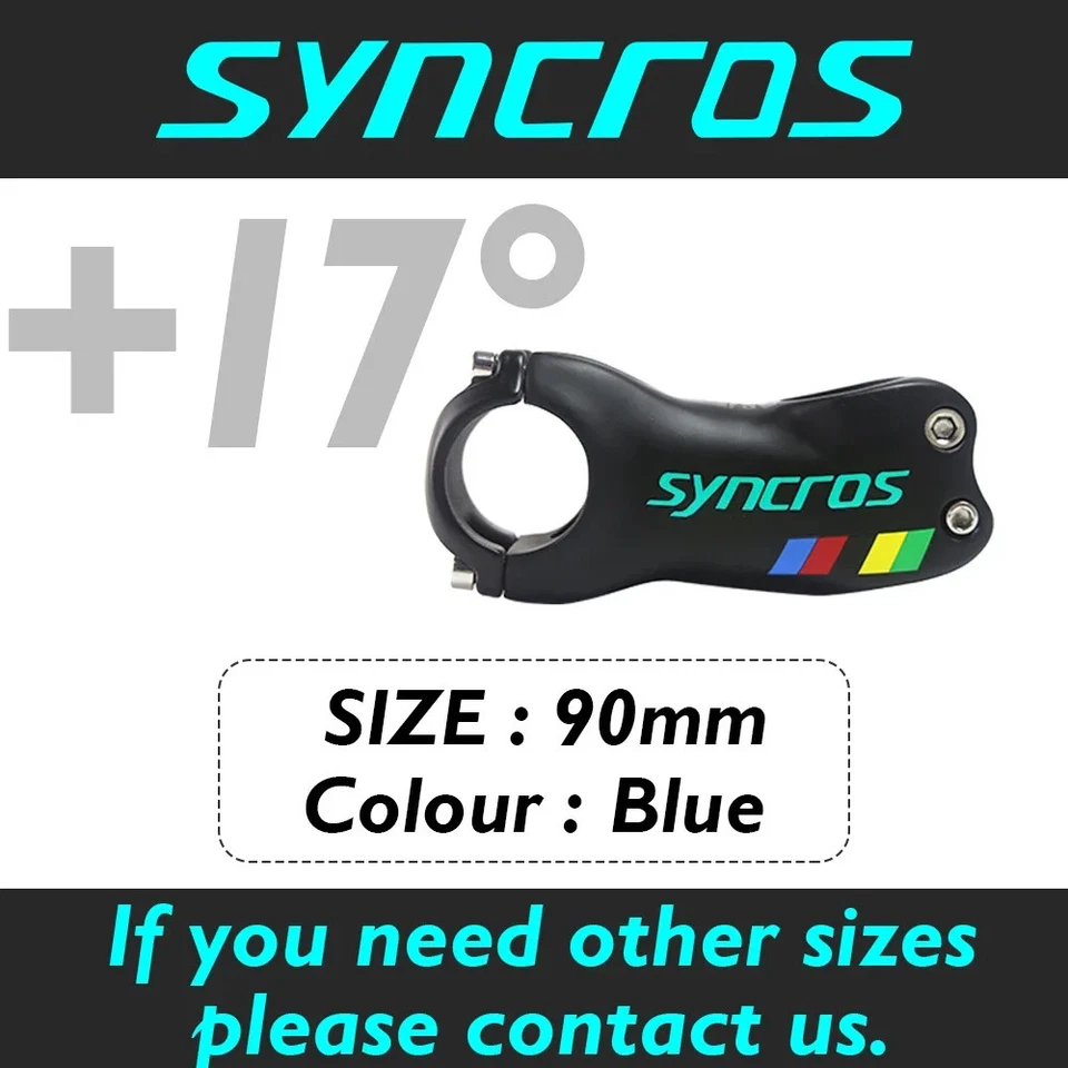 Vástago de bicicleta de carbono bicicleta de montaña MTB/BMX, ángulo 6, 17 grados, 31,8 * 90 mm Foto 1 de 4