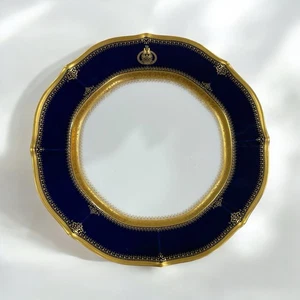 Noritake Diamond Collection Einweihungsplatte 10" selten kobaltblau mit Goldband - Bild 1 von 5