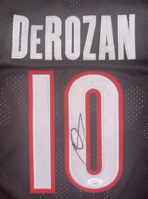 DeMar DeRozan 签名 亲笔签名 多伦多猛龙队 米切尔和尼斯 球衣 JSA 正品证书 — 第 1/4 张图片