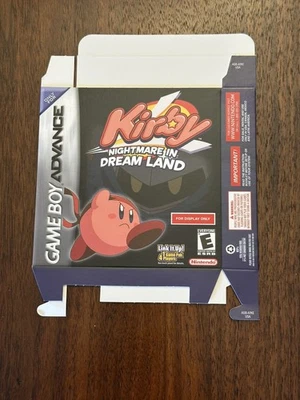 Kirby Nightmare in Dream Land For Display Only Box Nintendo Game Boy Advance New - Image 1 of 2