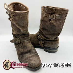 27921 Botas de Ingeniero Bombardero Cuero US10.5EE Chippewa Raras #0629 - Imagen 1 de 15