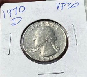 A Very Fine 55 Year Old Washington Quarter. Nice Shine And Details Present. - Picture 1 of 2