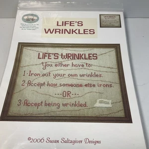 LIFE’S WRINKLES Susan Saltzgiver Designs Counted Cross Stitch Pattern - Picture 1 of 5
