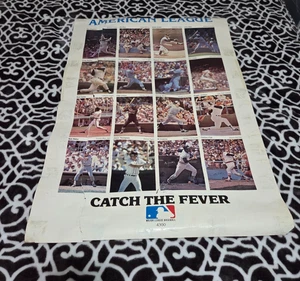 Póster de béisbol vintage de la Liga Americana Catch the Fever MLB - 4300 - 35x23 - Imagen 1 de 8
