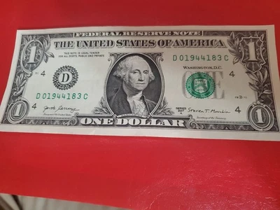 $1 2017A Federal Reserve Birthday Note 18th of March 1944 D01944183C - Image 1 of 2