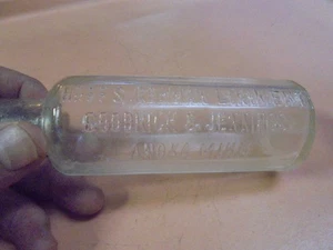 Vintage Embosd Bottle Hoff's German Liniment, Goodrich & Jennings, Anoka, Minn 2 - Foto 1 di 3