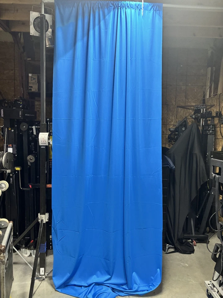 Drape Premier Fabric 18pcs  60"x192" (5'x16') "Blueberry" Blue, Covers 60ft. Foto 1 de 1