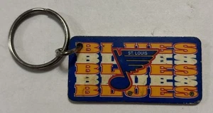 Vintage St. Louis Blues Acryl Schlüsselanhänger Schlüsselring 1989 selten Rarität kostenloser Versand - Bild 1 von 4