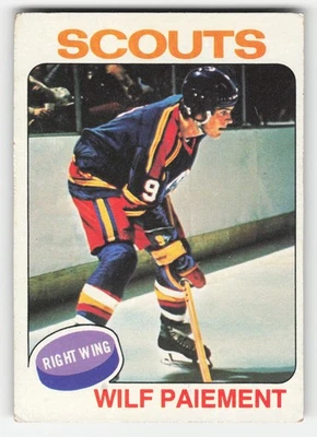 Wilf Paiement 1975-76 Topps #195 Kansas City Scouts GD-VG - Image 1 of 2